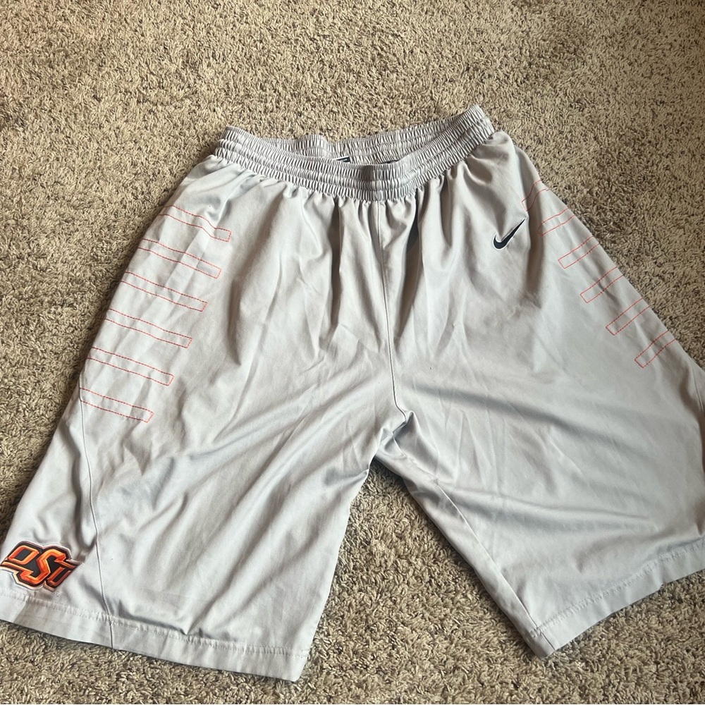 Nike Authentic Basketball Shorts Large Oklahoma State Cowboys OSU Replica 2011